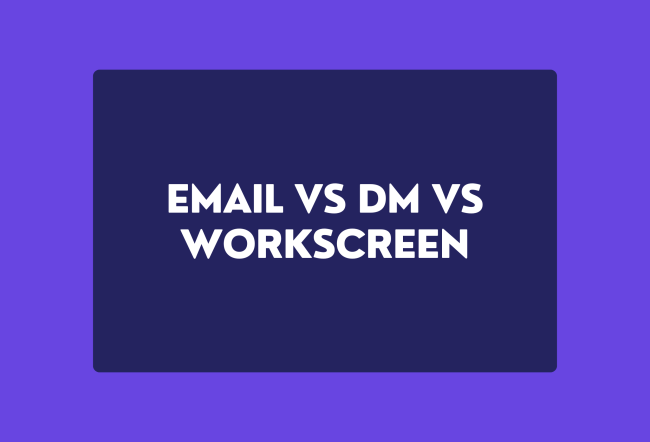 Hiring Through Email vs DM vs WorkScreen: A quick Comparison